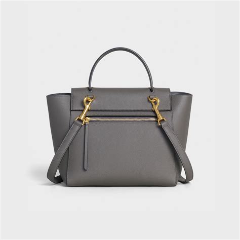 celine micro belt handbag in poppy grained calfskin|Celine.